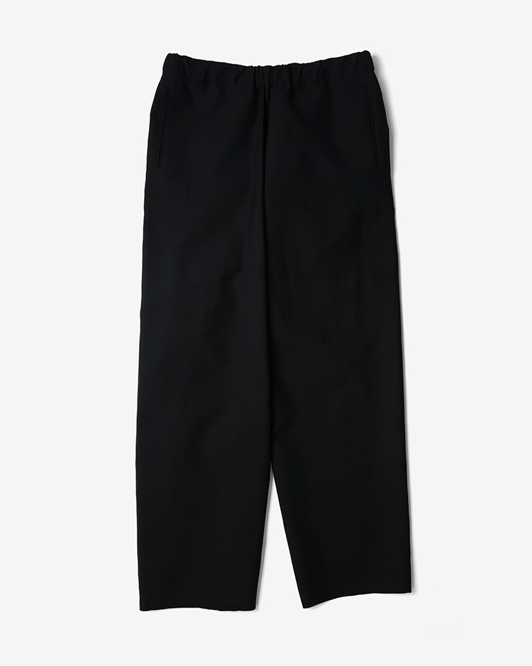 OVERCOAT / Drawstring Trouser in Silk / BLACK