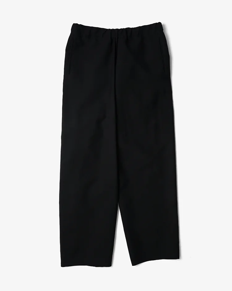 OVERCOAT / Drawstring Trouser in Silk / BLACK
