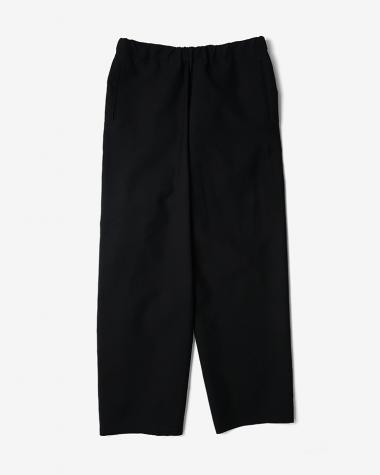 OVERCOAT / Drawstring Trouser in Silk / BLACK