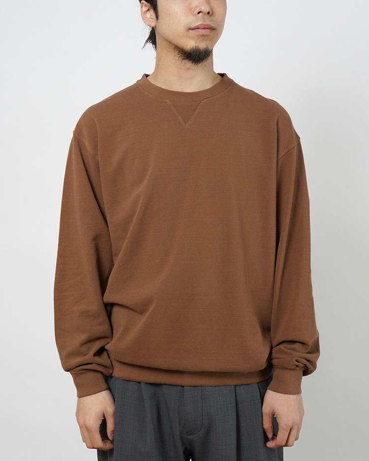PHIGVEL / SEED STITCH LS TOP / SMOKE BROWN