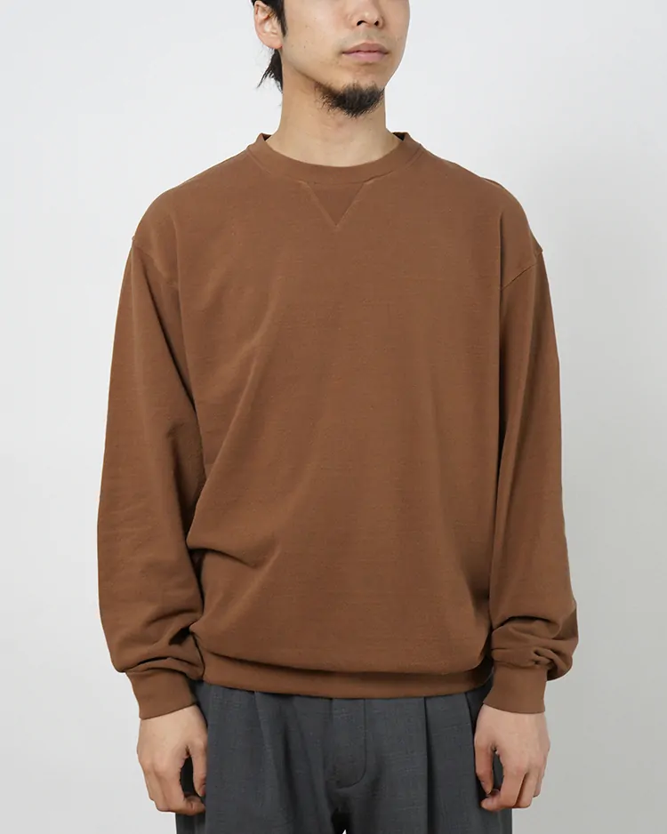 PHIGVEL / SEED STITCH LS TOP / SMOKE BROWN