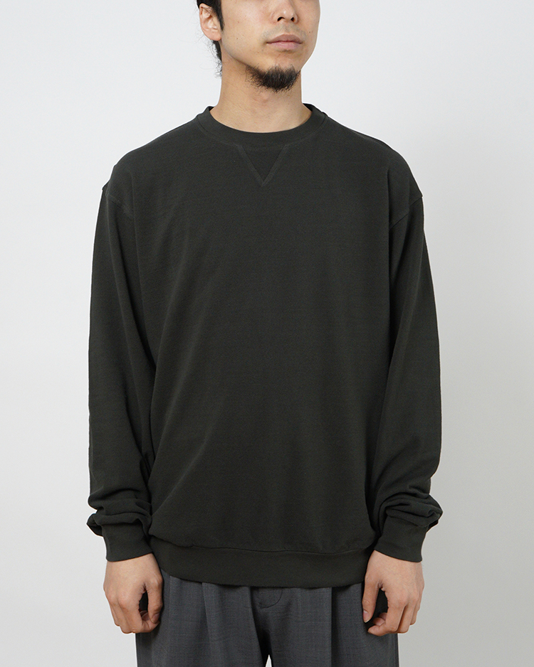 PHIGVEL / SEED STITCH LS TOP / GRAPHITE