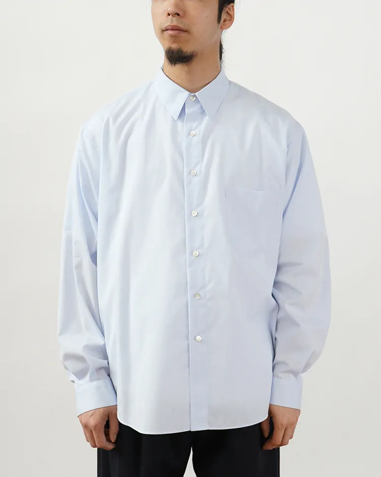Dice&Dice / COTTON BROAD REGULAR COLLAR L/S SHIRT / PALE BLUE