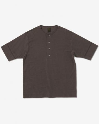  / SLUB MIX SLEEPING T-SHIRT / BROWN