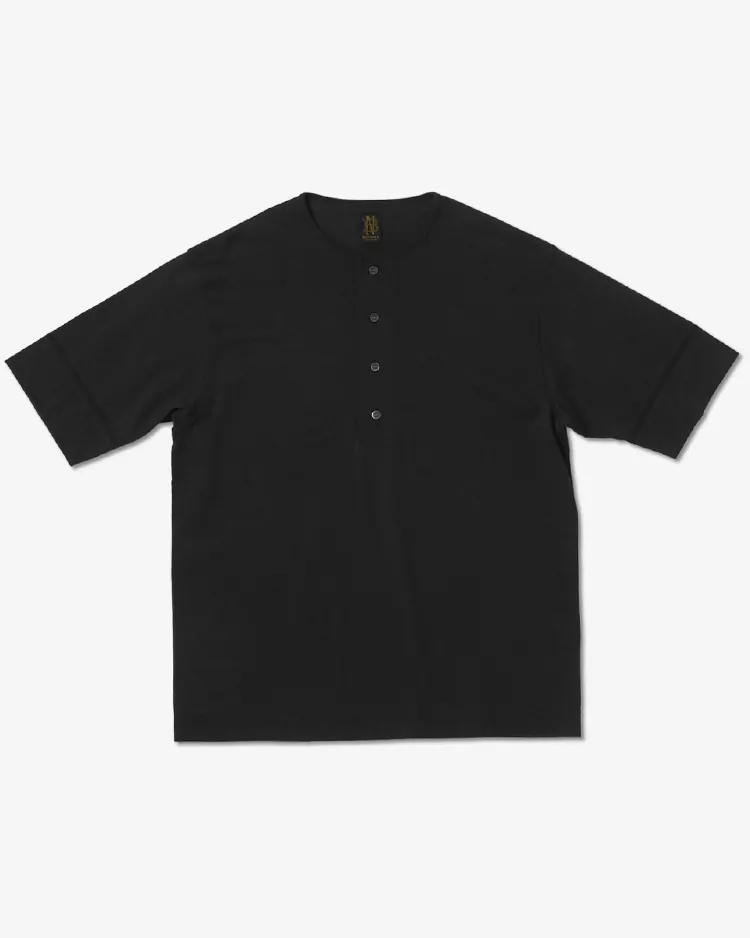 BATONER (MEN) / SLUB MIX SLEEPING T-SHIRT / BLACK
