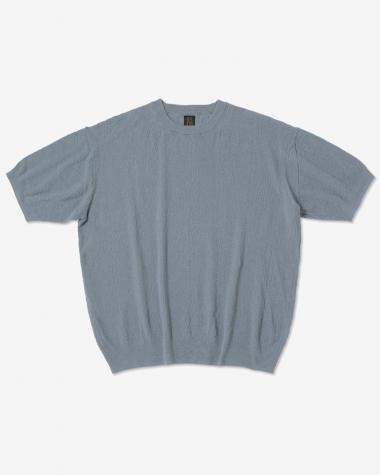  / AMUNDSEN CREW NECK SHORT SLEEVE / GRAYISH SAX