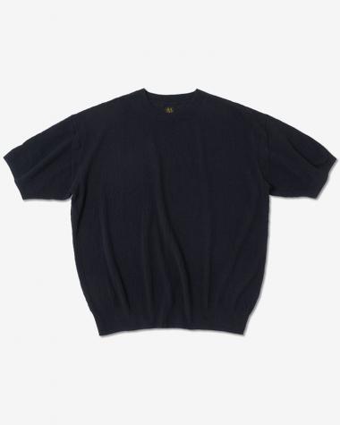  / AMUNDSEN CREW NECK SHORT SLEEVE / NAVY