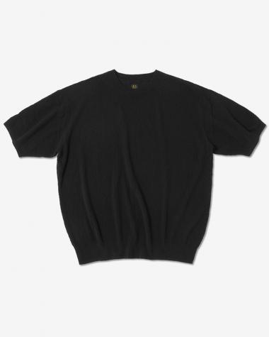  / AMUNDSEN CREW NECK SHORT SLEEVE / BLACK