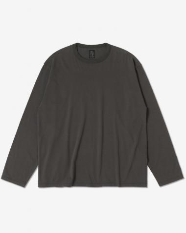  / INNOCENT COTTON LONG SLEEVE T-SHIRT / CHARCOAL