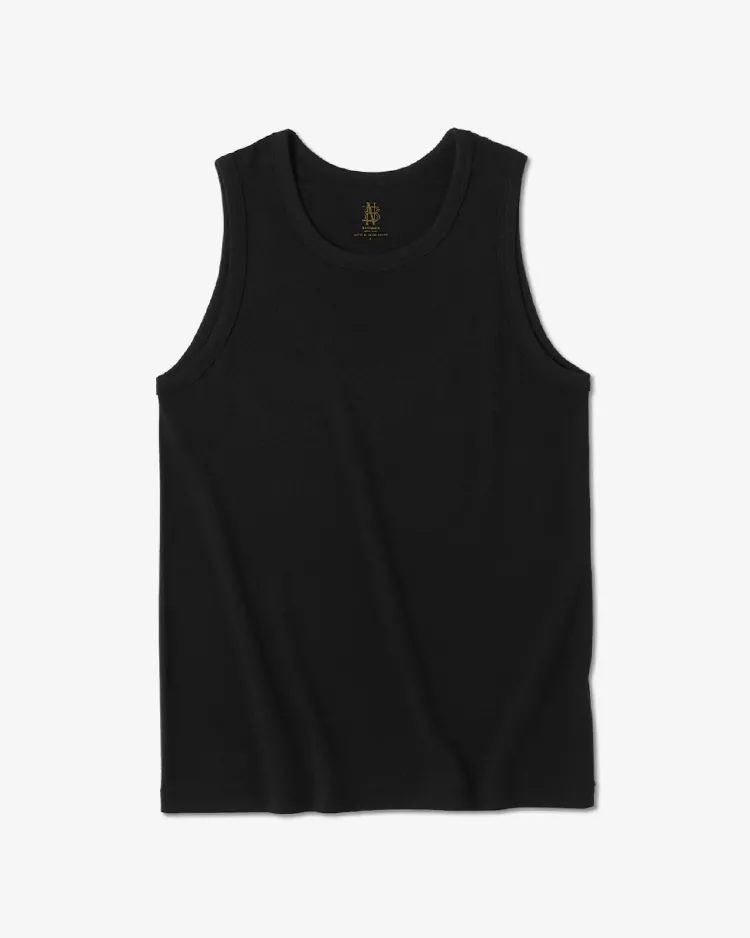 BATONER (MEN) / SEAMLESS INNER TANK TOP / BLACK