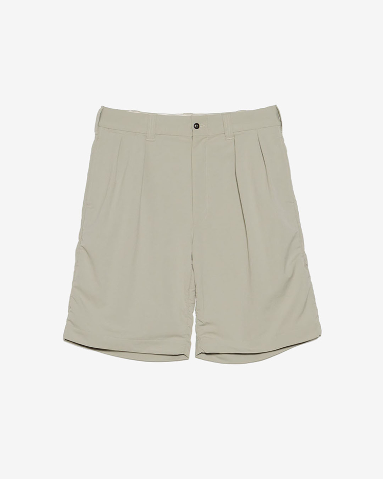 nanamica / ALPHADRY Double Pleat shorts / LK(Light Khaki)