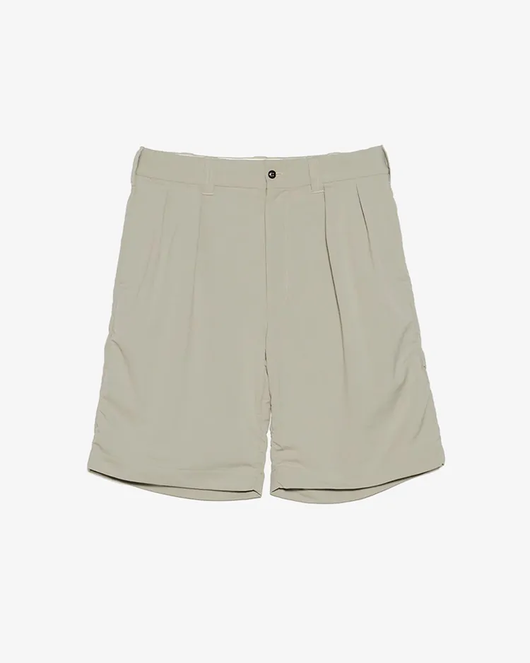 nanamica / ALPHADRY Double Pleat shorts / LK(Light Khaki)