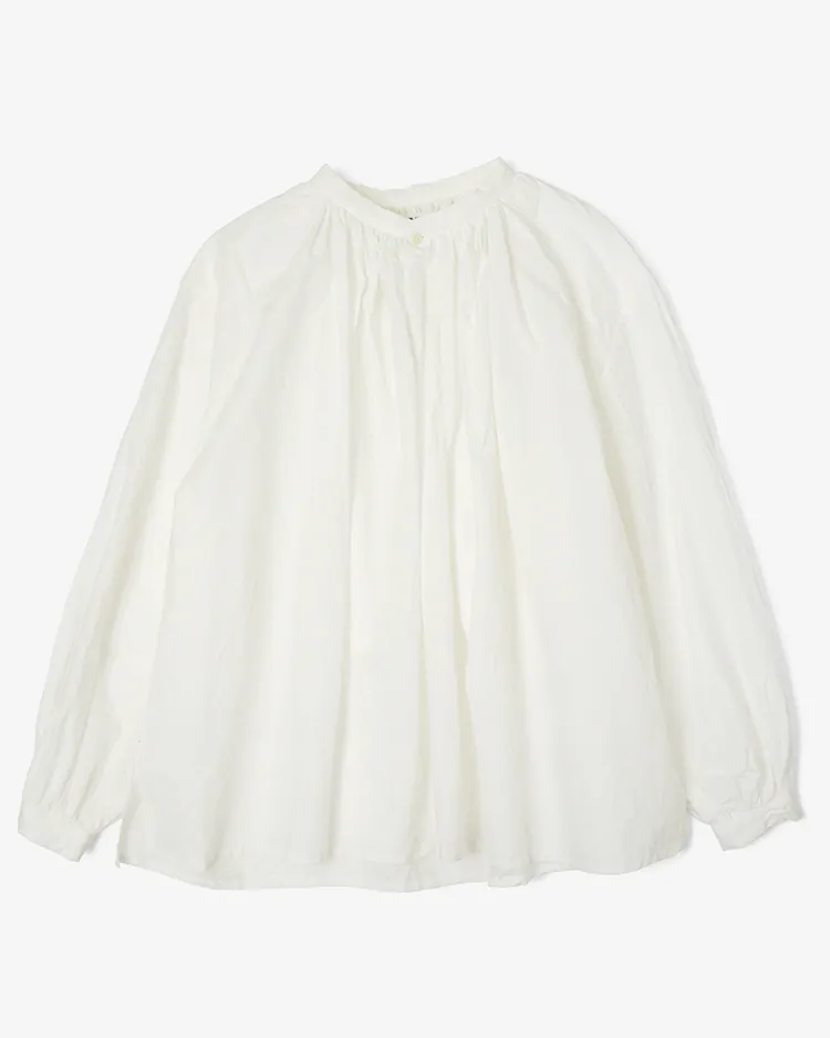 YAECA (WOMEN) / Gathered Smock / WHITE