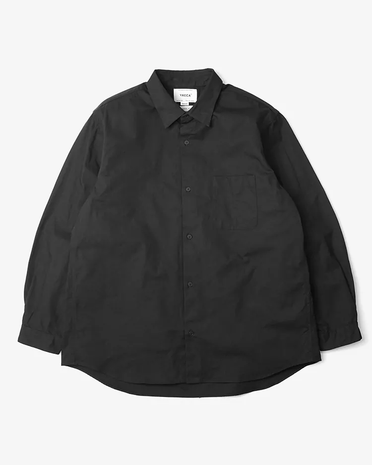 YAECA (MEN) / BUTTON SHIRT - WIDE / D.NAVY