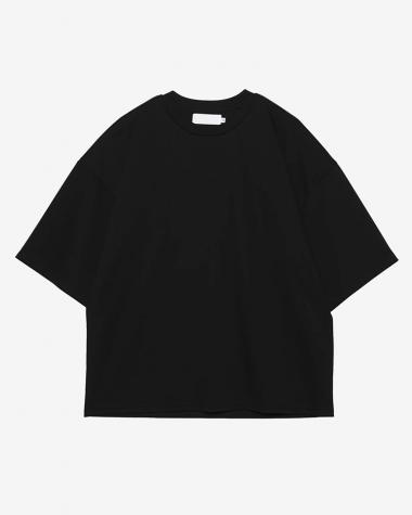  / Fine Smooth Crew Neck Tee / BLACK
