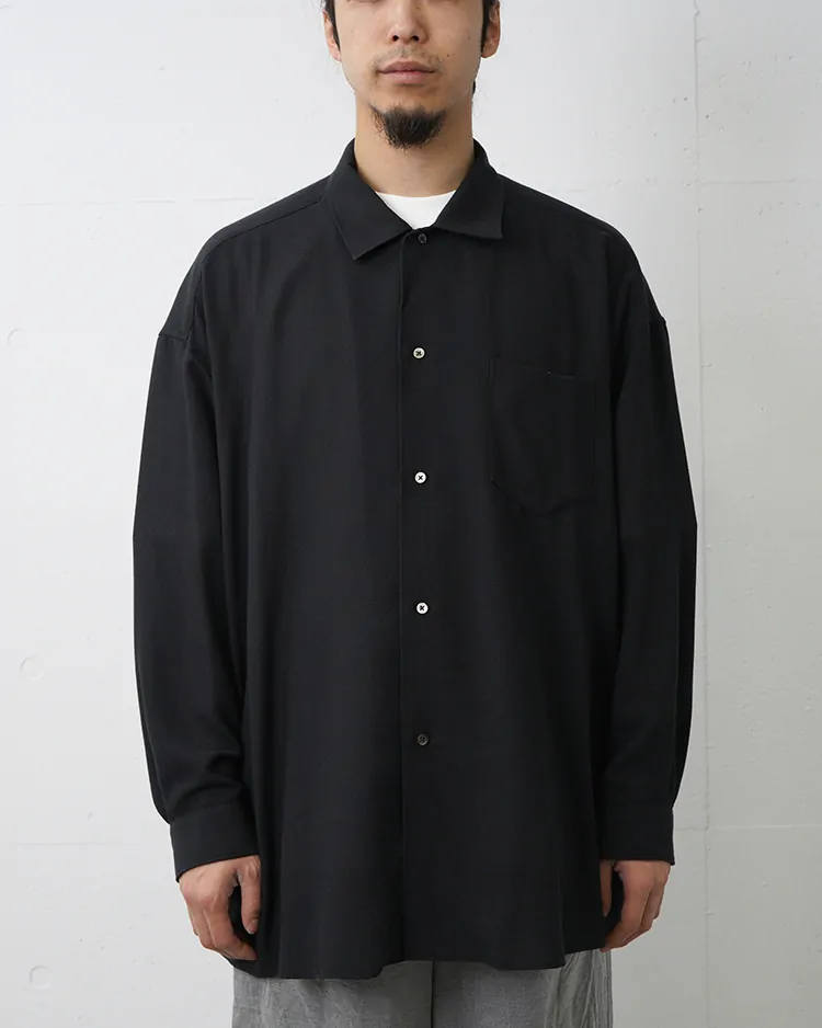 Graphpaper (MEN) / Viscose Viyella L/S Sleeping Shirt / CHARCOAL