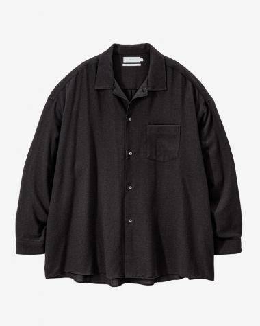  / Viscose Viyella L/S Sleeping Shirt / CHARCOAL