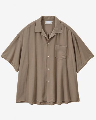  / Viscose Viyella S/S Sleeping Shirt / TAUPE