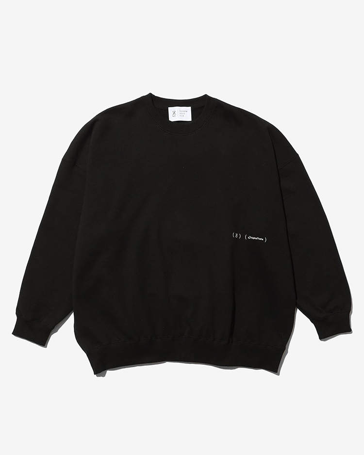 RAINBOW DISCO CLUB / RDC×Alpha Theta euphonia Sweat / BLACK