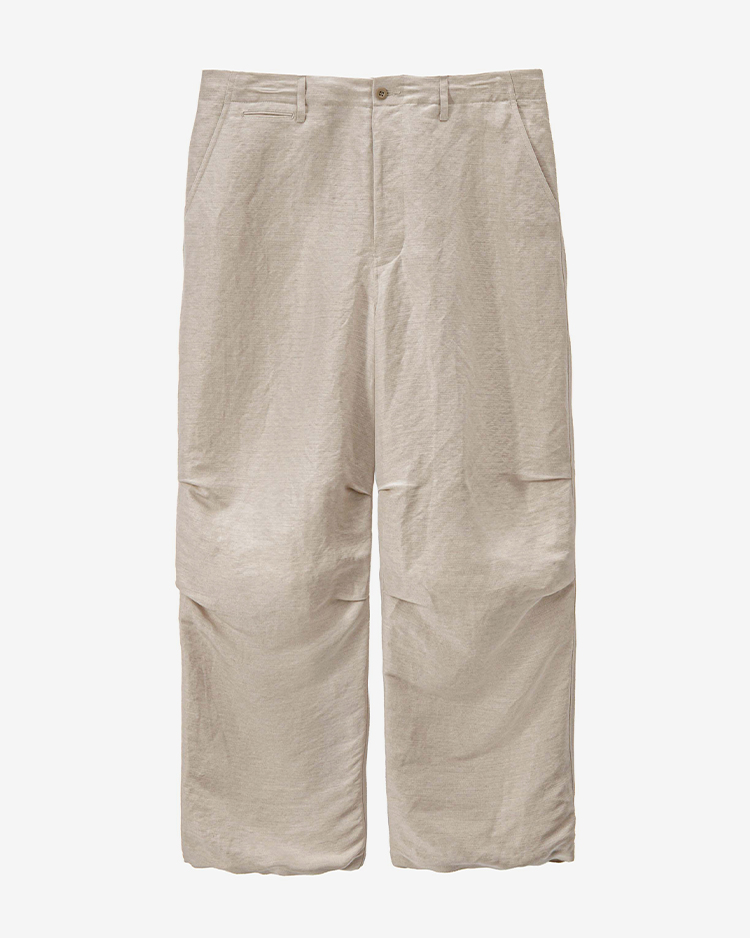 Graphpaper (MEN) / Linen Cupro Hopsack Military Pants / IVORY