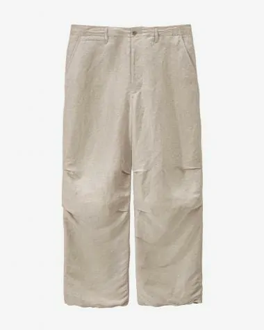 Graphpaper (MEN) / Linen Cupro Hopsack Military Pants / IVORY