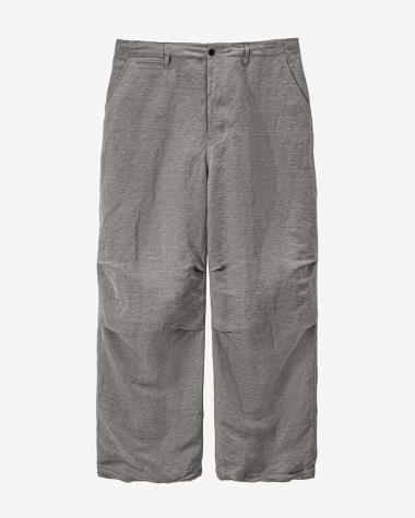  / Linen Cupro Hopsack Military Pants / GREY