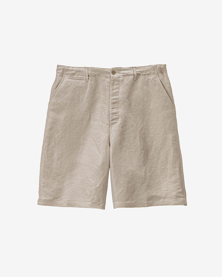 Graphpaper (MEN) / Linen Cupro Hopsack Military Shorts / IVORY