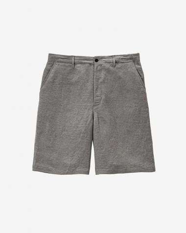  / Linen Cupro Hopsack Military Shorts / GREY