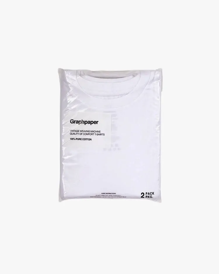 Graphpaper (MEN) / 2-Pack Crew Neck Tee / WHITE