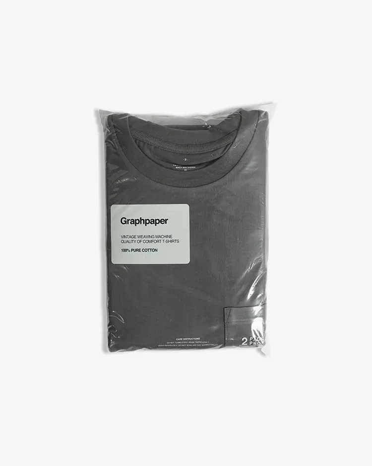 Graphpaper (MEN) / 2-Pack S/S Pocket Tee / GRAY