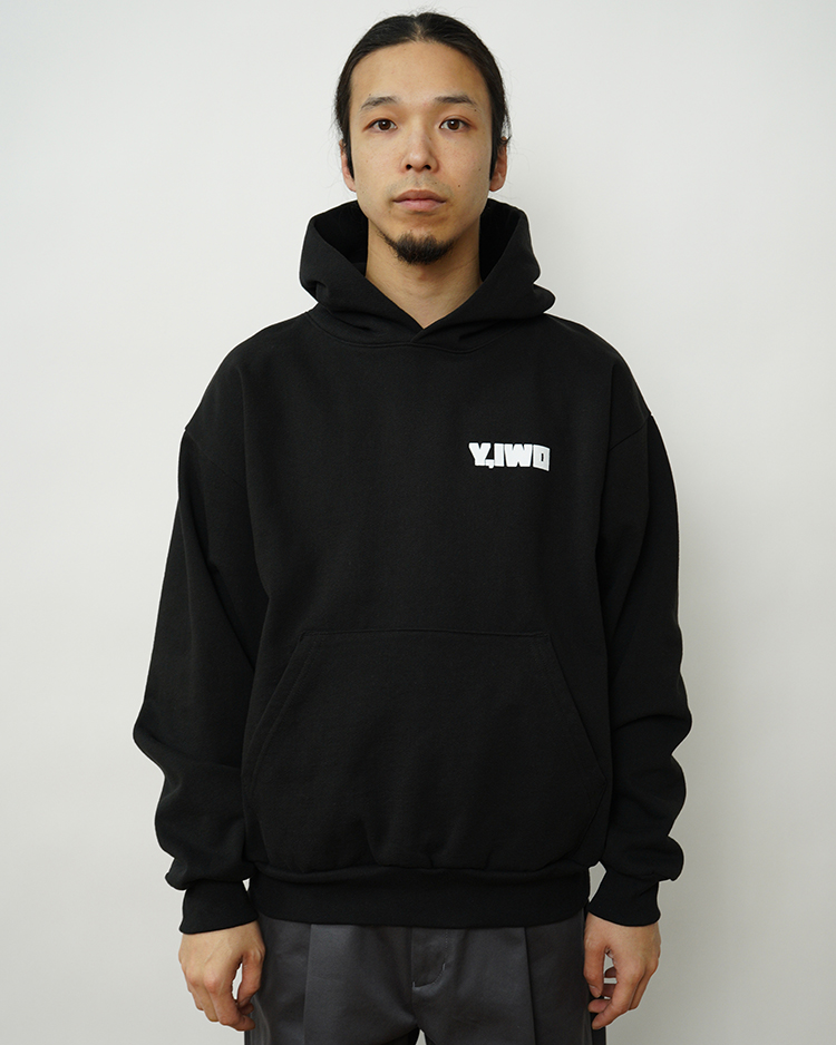 Y,IWO / Hardwear Hoodie / BLACK × WHITE