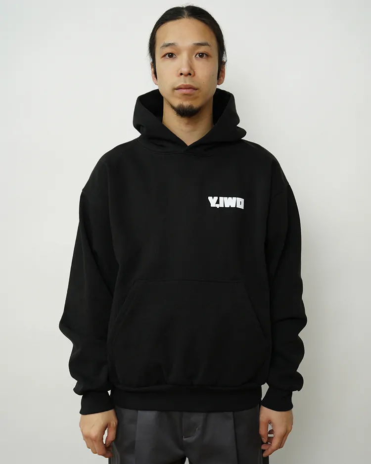 Y,IWO / Hardwear Hoodie / BLACK × WHITE