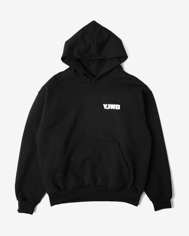Y,IWO / Hardwear Hoodie / BLACK × WHITE