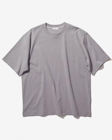  / FRESCA PLATE LOOSE T-SHIRT / GRAY