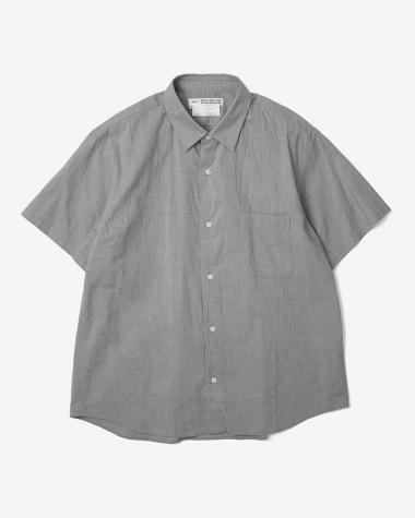  / WIDE - BUTTON SHIRT S/S  / GRAY