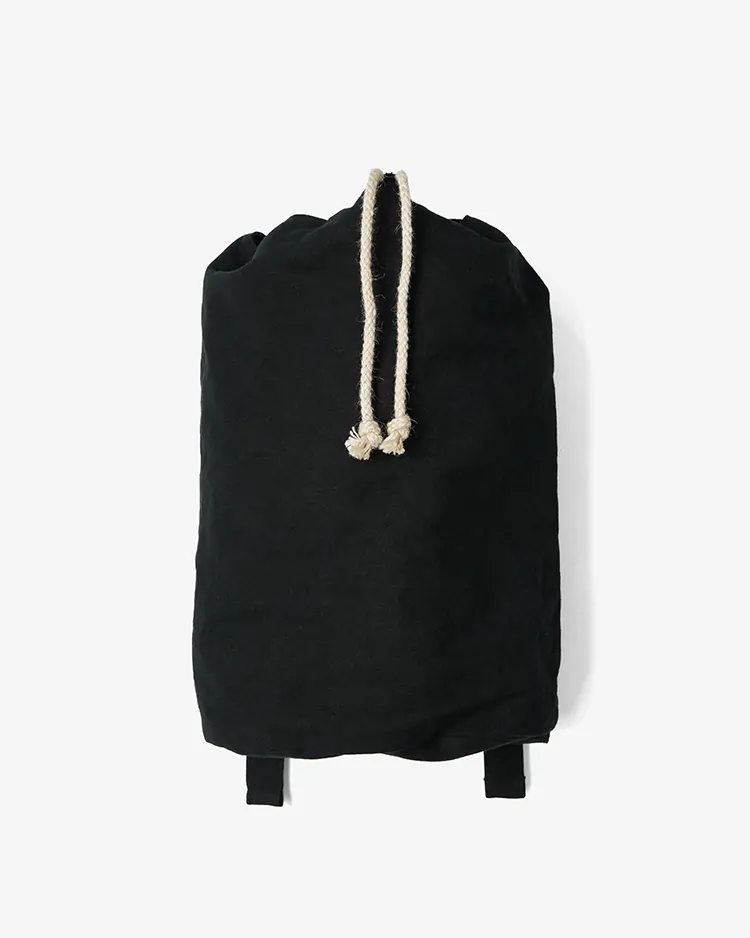 YAECA (WOMEN) / Drawstring Backpack / KUSAKI BLACK