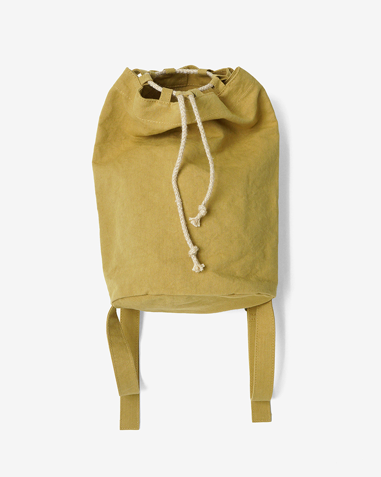 YAECA (WOMEN) / Drawstring Backpack / KUSAKI KHAKI
