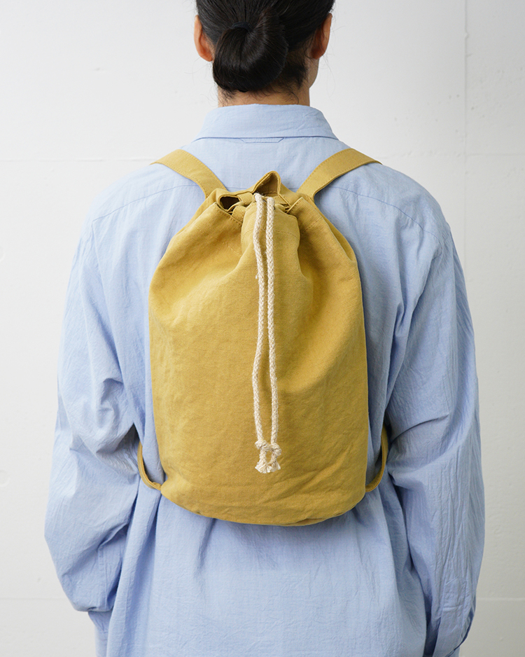 YAECA (WOMEN) / Drawstring Backpack / KUSAKI KHAKI