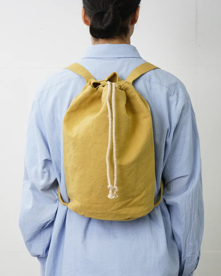 YAECA (WOMEN) / Drawstring Backpack / KUSAKI KHAKI