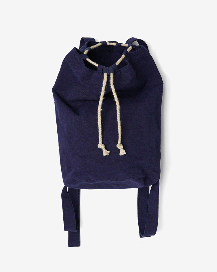 YAECA (WOMEN) / Drawstring Backpack / KUSAKI NAVY