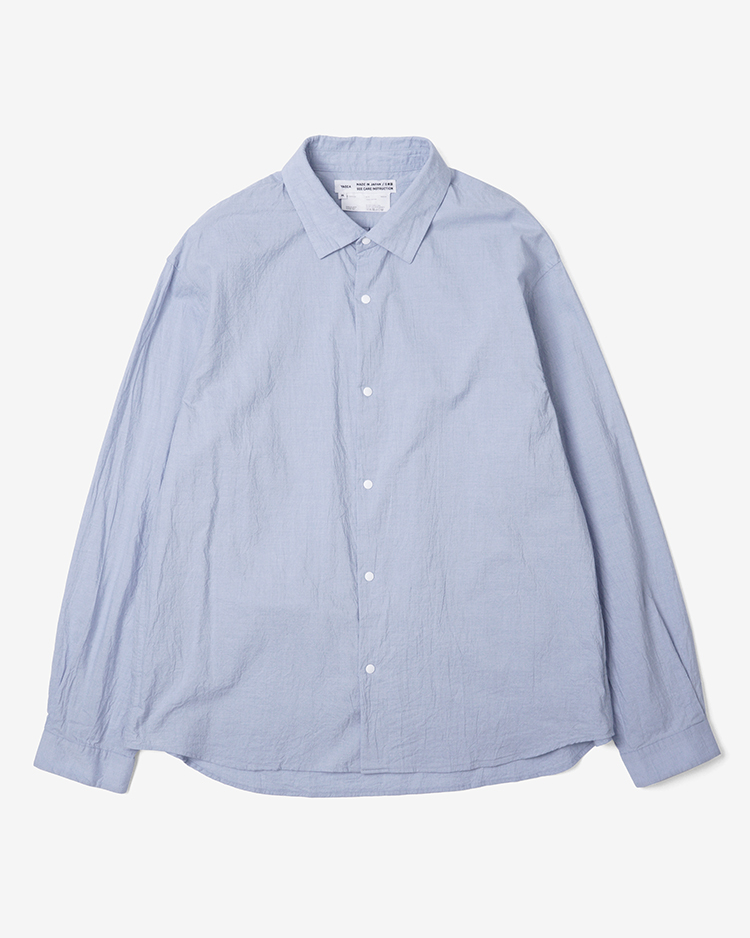 YAECA (MEN) / Comfort Shirt-Extra Wide  / BLUE
