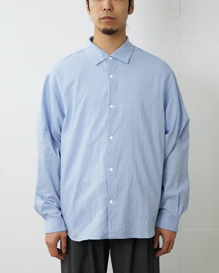 YAECA (MEN) / Comfort Shirt-Extra Wide  / BLUE