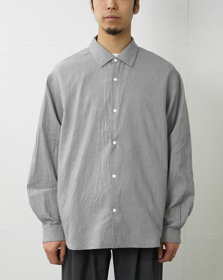 YAECA (MEN) / Comfort Shirt-Extra Wide  / GRAY