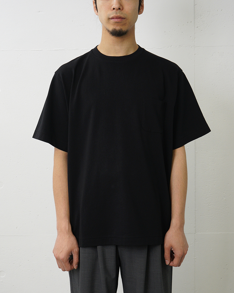 YAECA (MEN) / Dry-Touch T-Shirt / BLACK