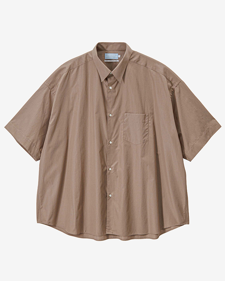 Graphpaper (MEN) / ALUMO for GP S/S Oversized Regular Collar Shirt / TAUPE