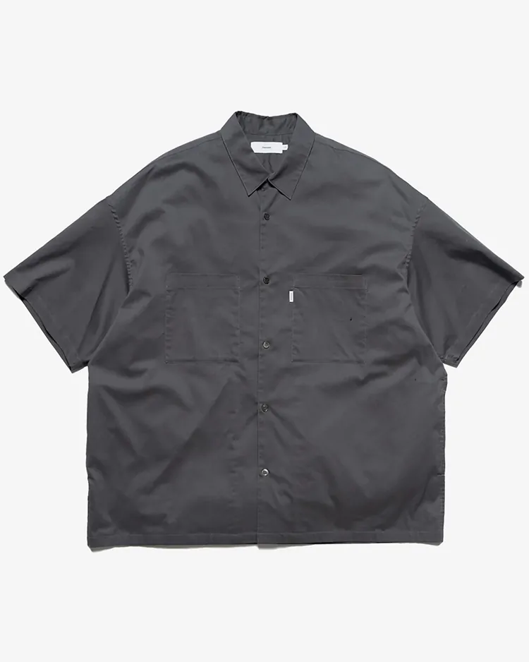 Graphpaper (MEN) / Solotex Twill S/S Oversized Box Shirt / GRAY