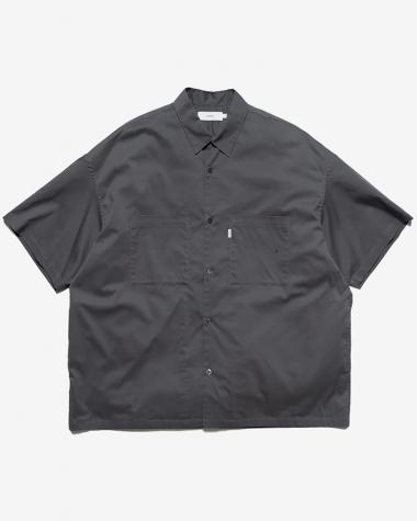  / Solotex Twill S/S Oversized Box Shirt / GRAY