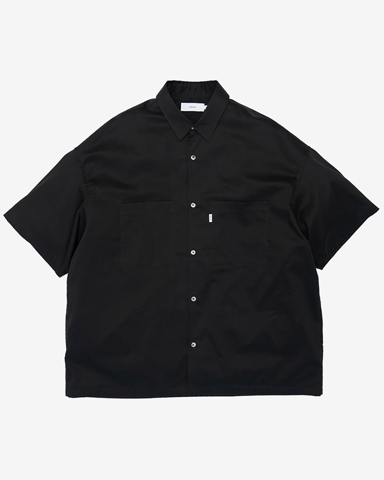 Graphpaper (MEN) / Solotex Twill S/S Oversized Box Shirt / BLACK