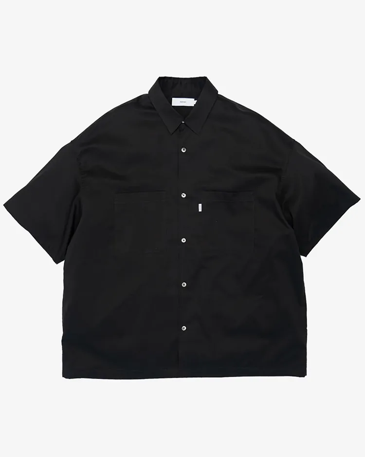 Graphpaper (MEN) / Solotex Twill S/S Oversized Box Shirt / BLACK