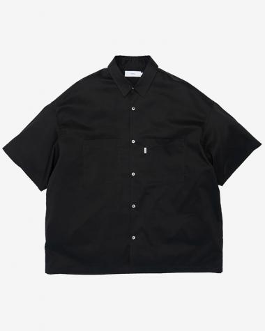  / Solotex Twill S/S Oversized Box Shirt / BLACK